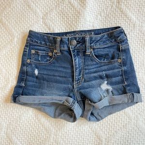 American Eagle Hi-Rise Denim Shorts
